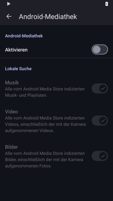 Android-Mediathek