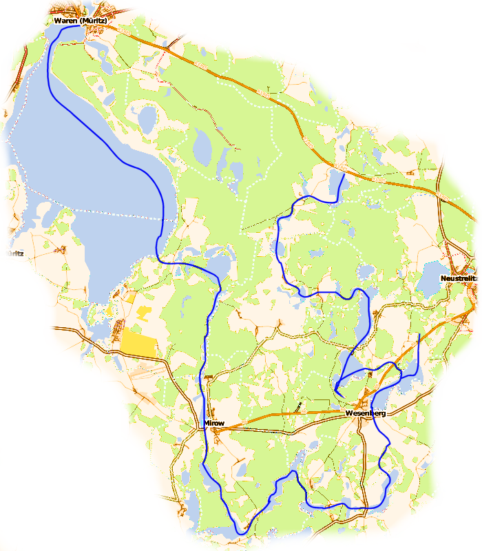 Karte der Tour