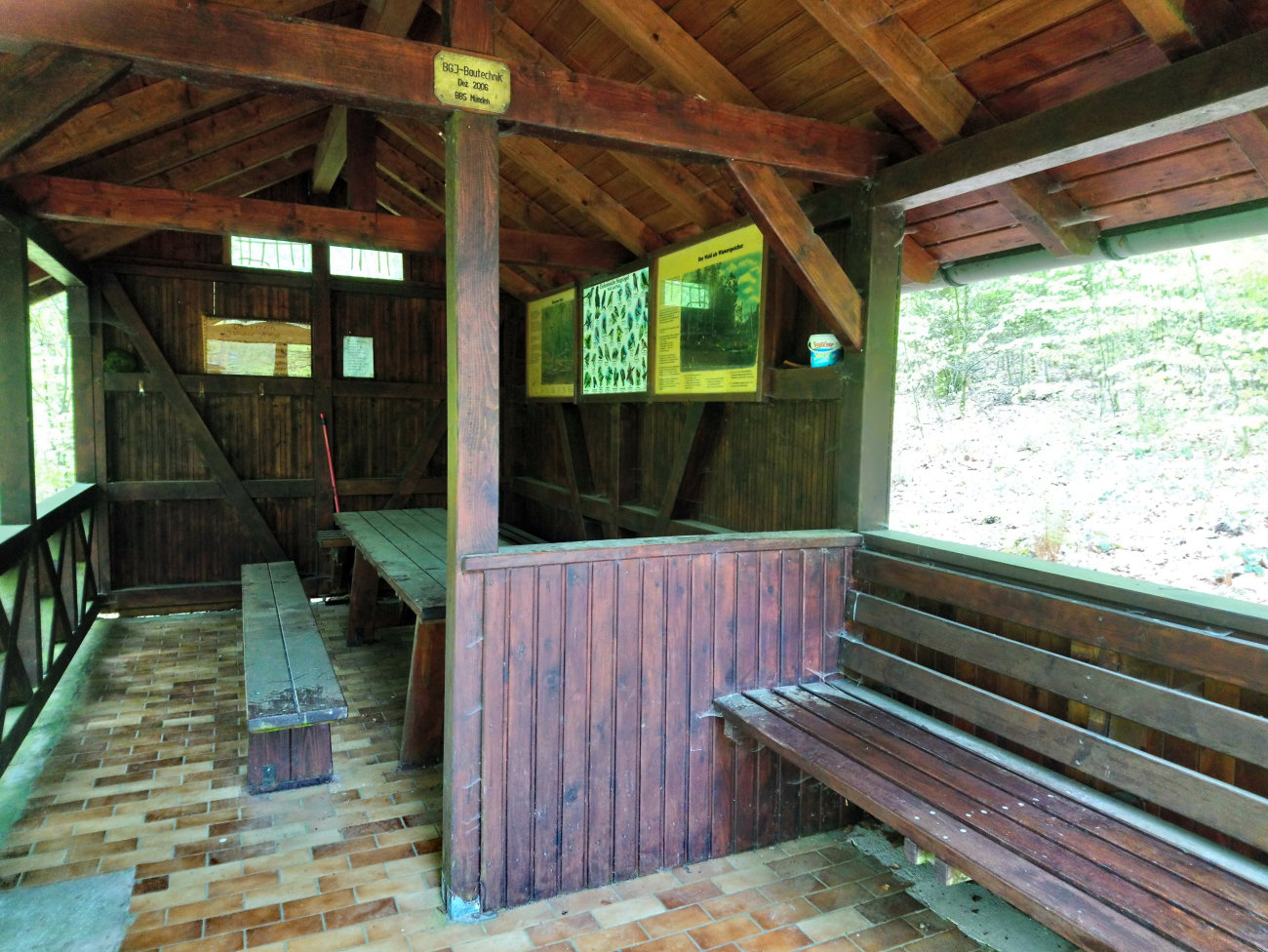 Hütte am Düsteren Kellerbrunnen innen