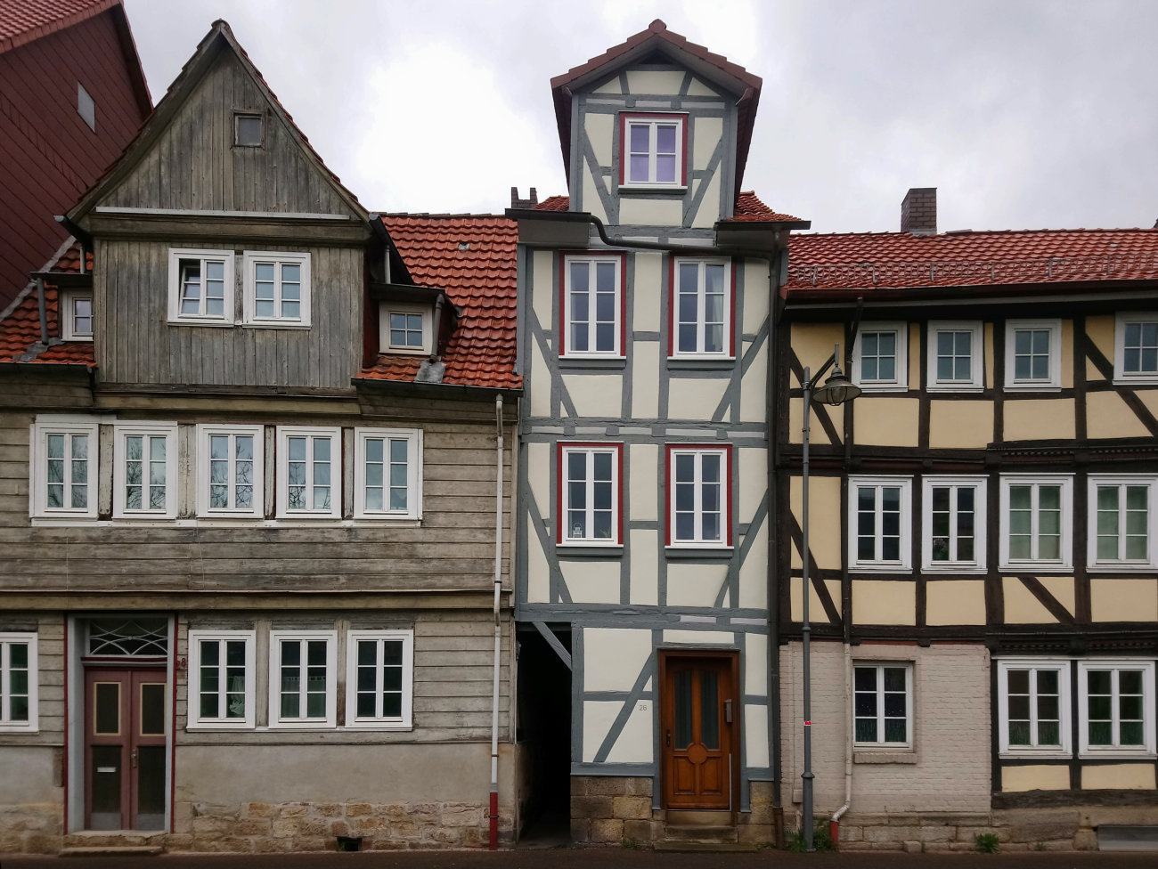 eingequetschtes Fachwerkhaus