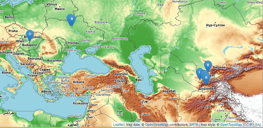 Karte der kompletten Tour