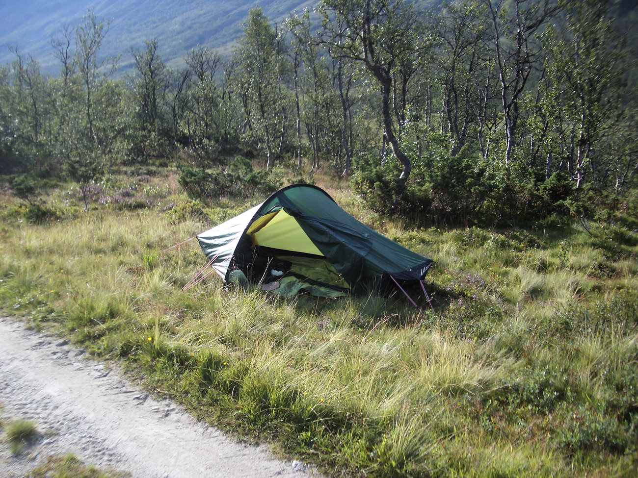Zelt am Weg