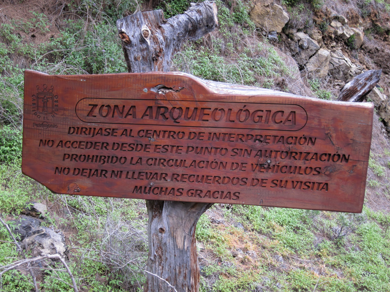 Weg zu den Fundstellen