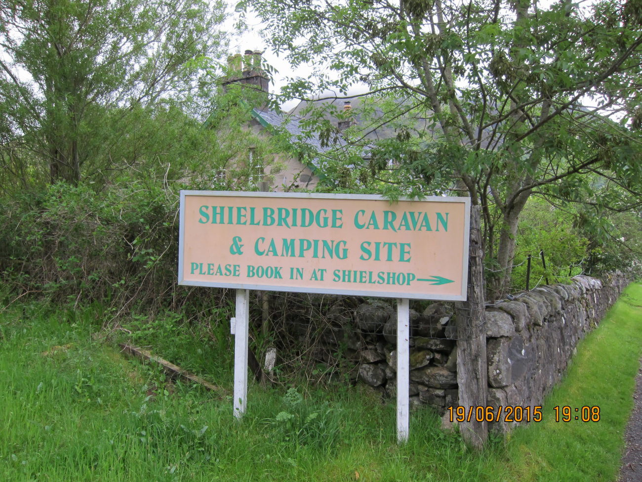 Eingang Shielbridge Camping