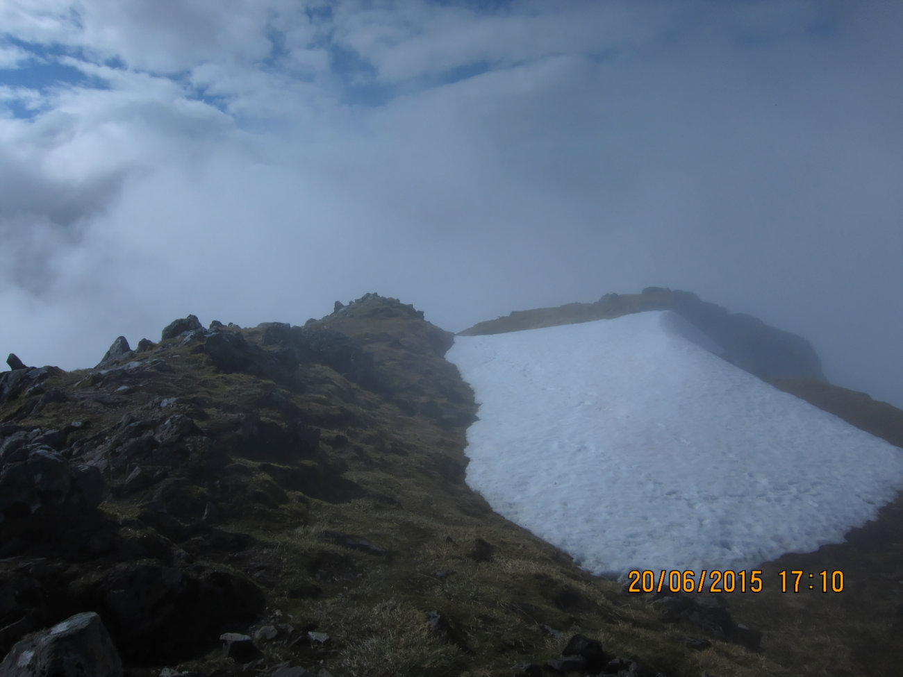 Schneefeld am Sgùrr Fhuaran