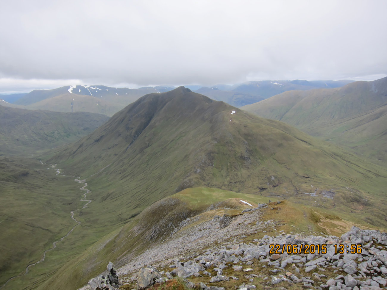 Blick vom Aonach Meadhoin nach Nordosten