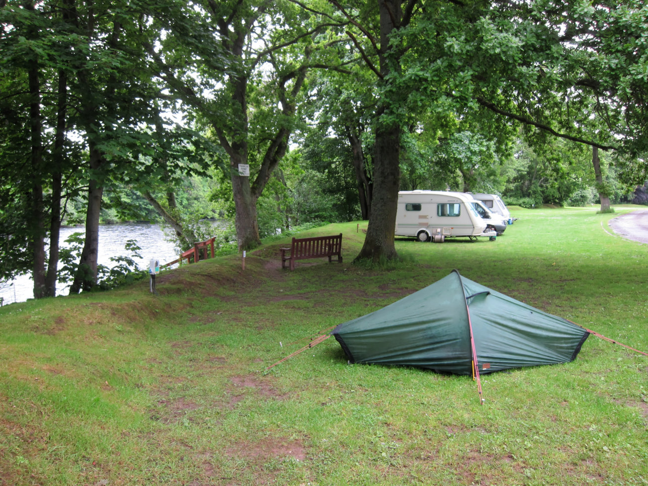 Zelt im Beauly Holiday Park
