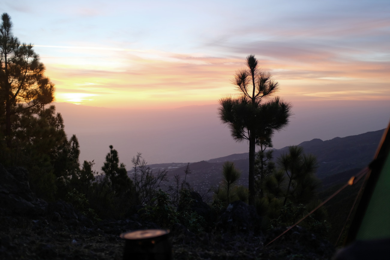 Zelt Blick nach Osten