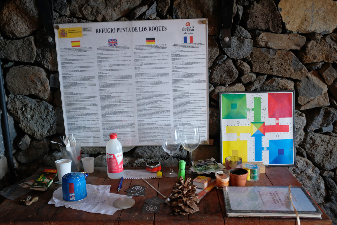 Refugio Punta de Los Roques innen