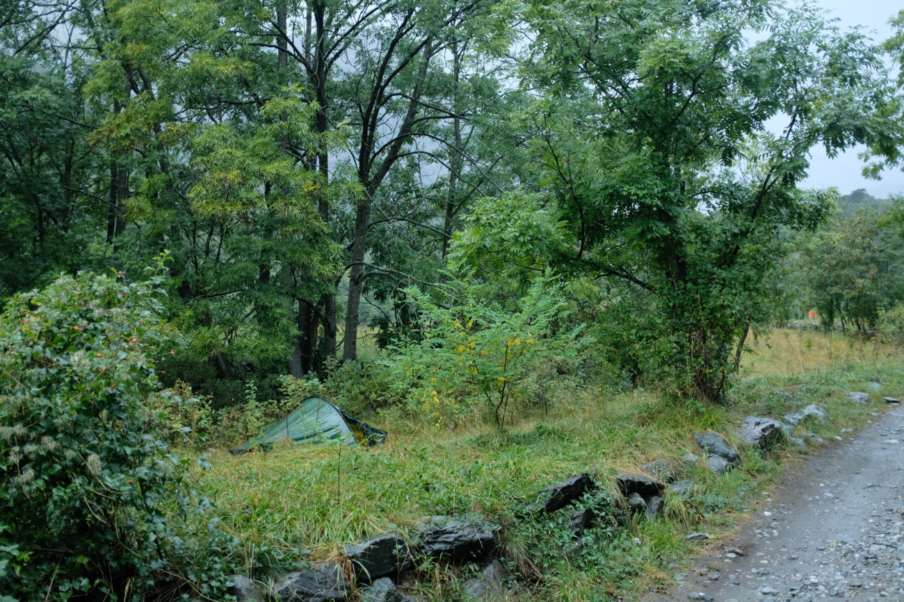 Zelt bei Fenestrelle