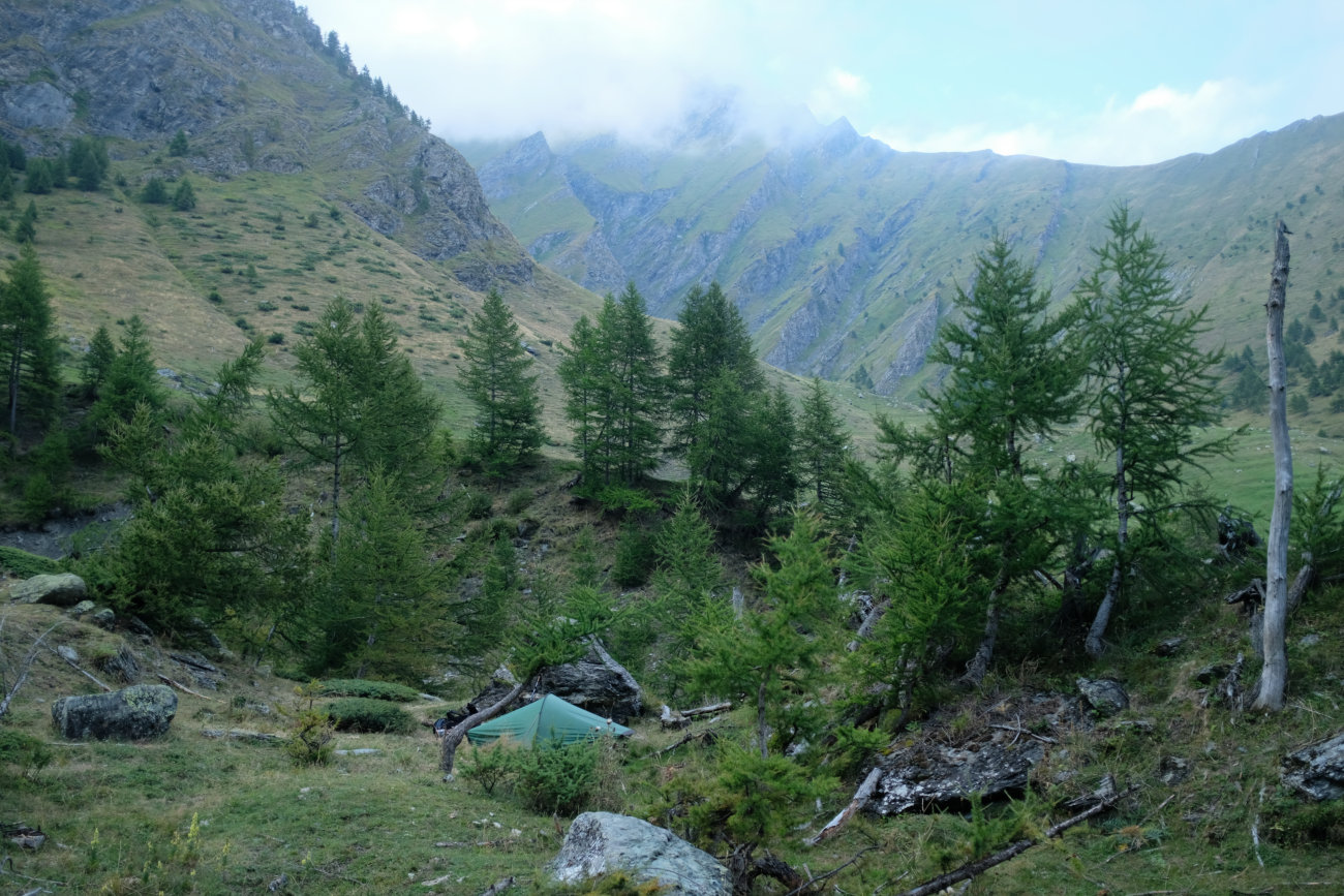 Zelt bei Alpe Crosenna