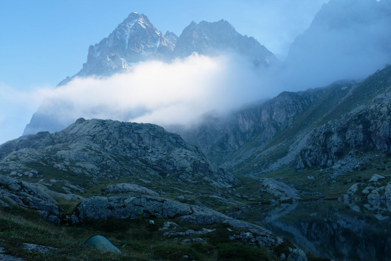Zelt am Lago Superiore