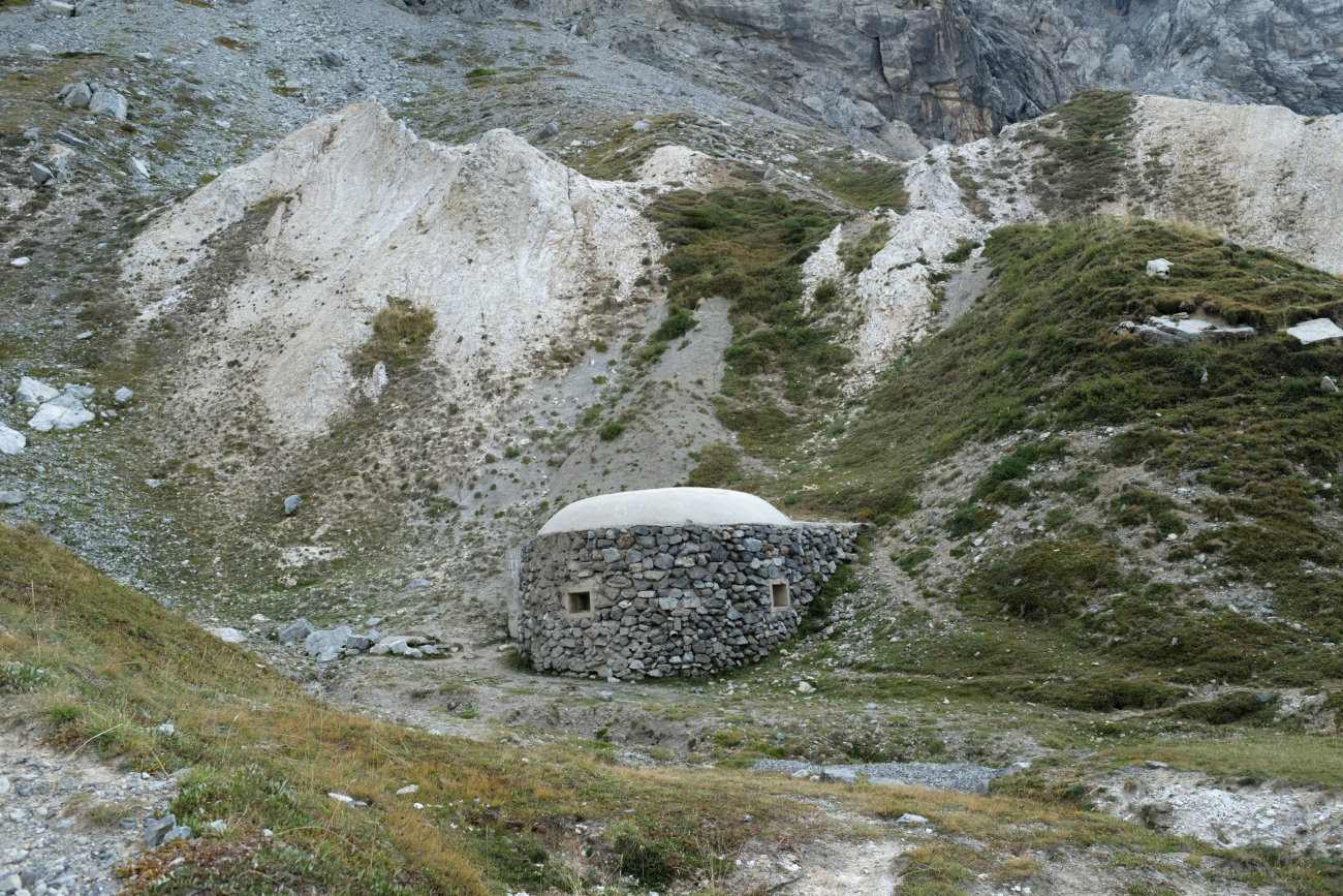 Stellung am Passo della Gardetta
