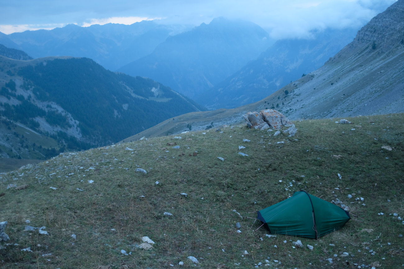 Zelt am Gias dell'Oserot