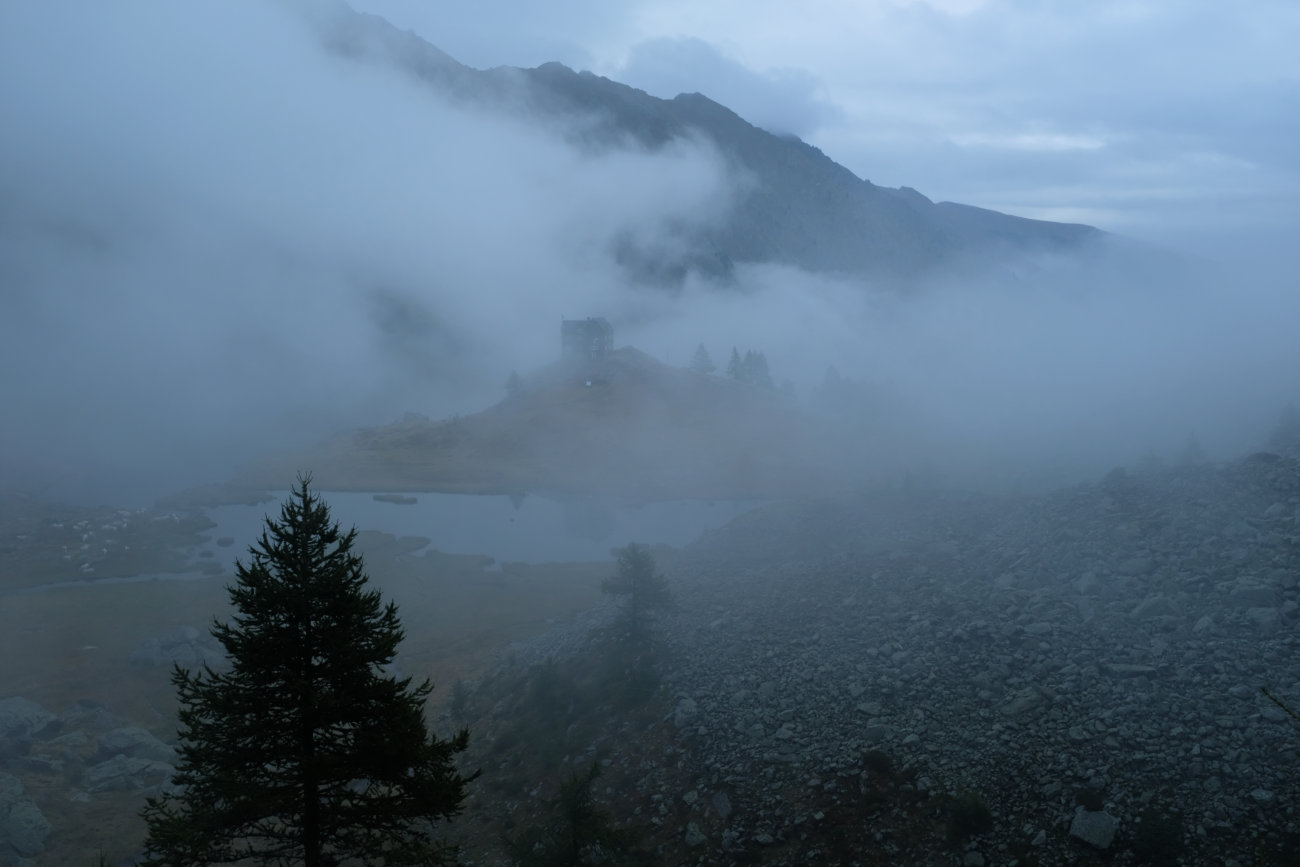 Abschied vom Rifugio Migliorero
