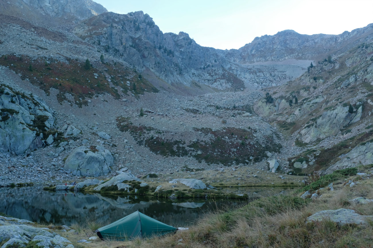 Zelte am Laghi della Valletta
