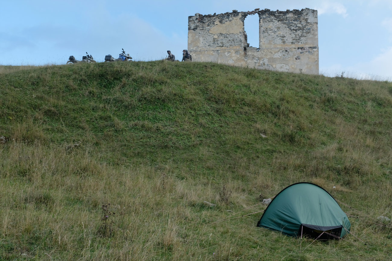 Zelt am Fort Central