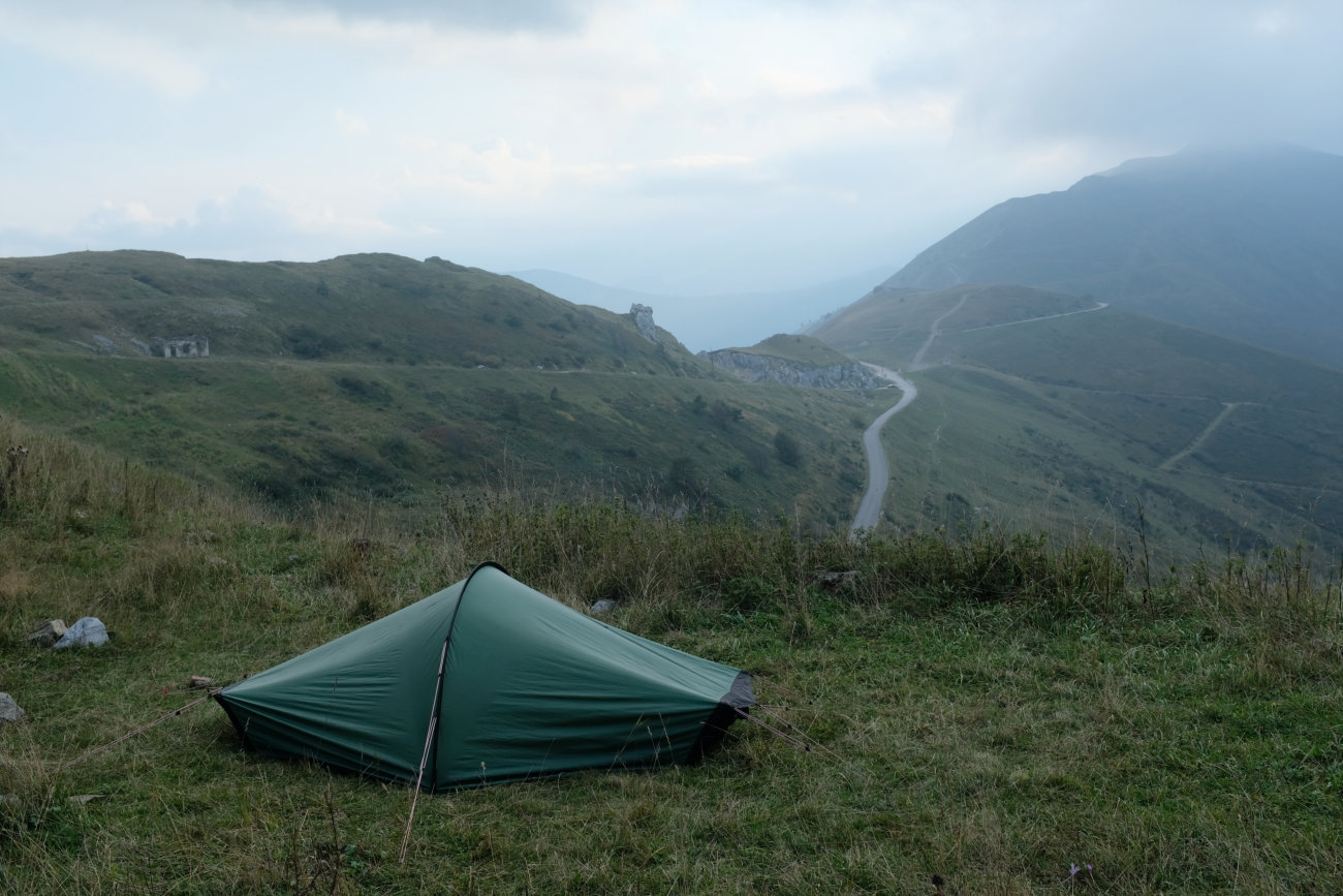 Zelt am Fort Central