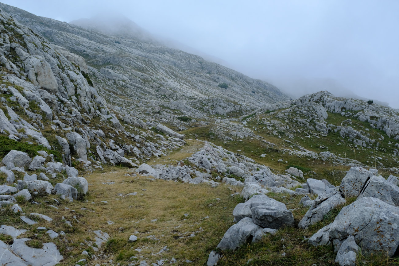 Weg zum Colle del lago dei Signori