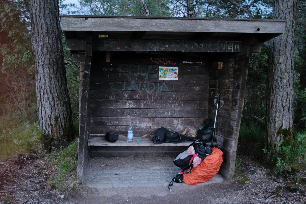 Blick ins Glück Hütte innen