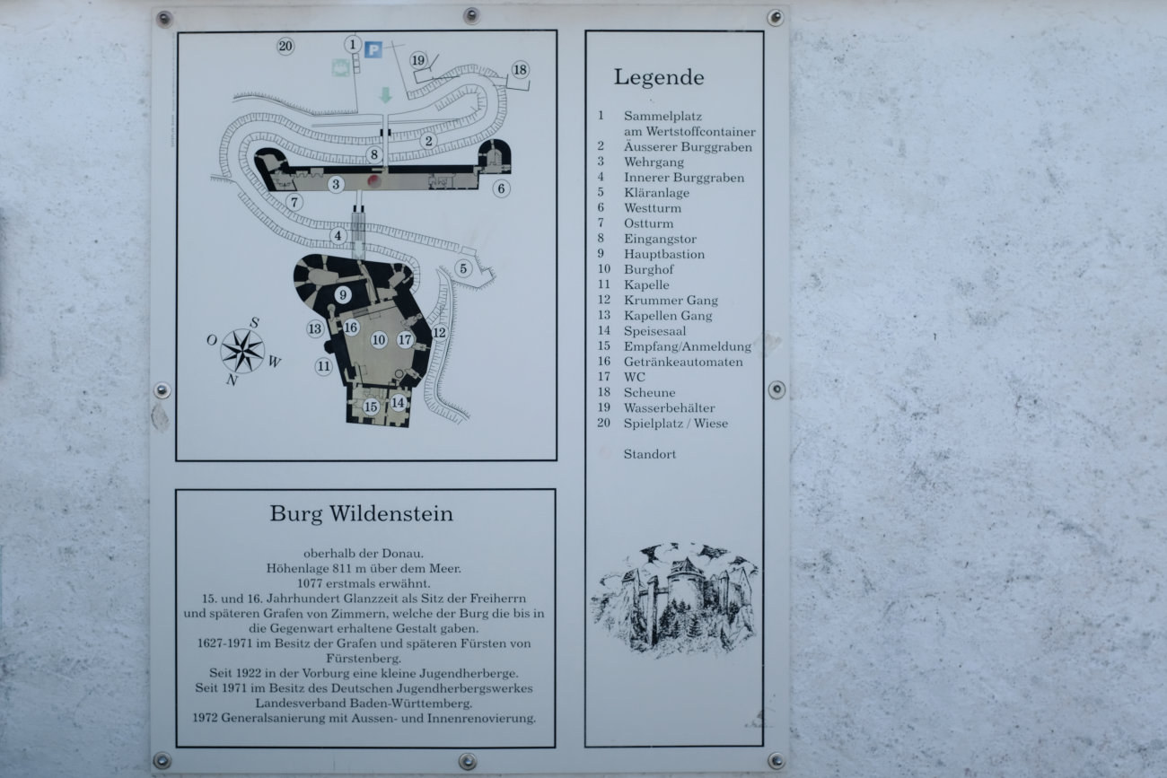 Skizze der Burg Wildenstein