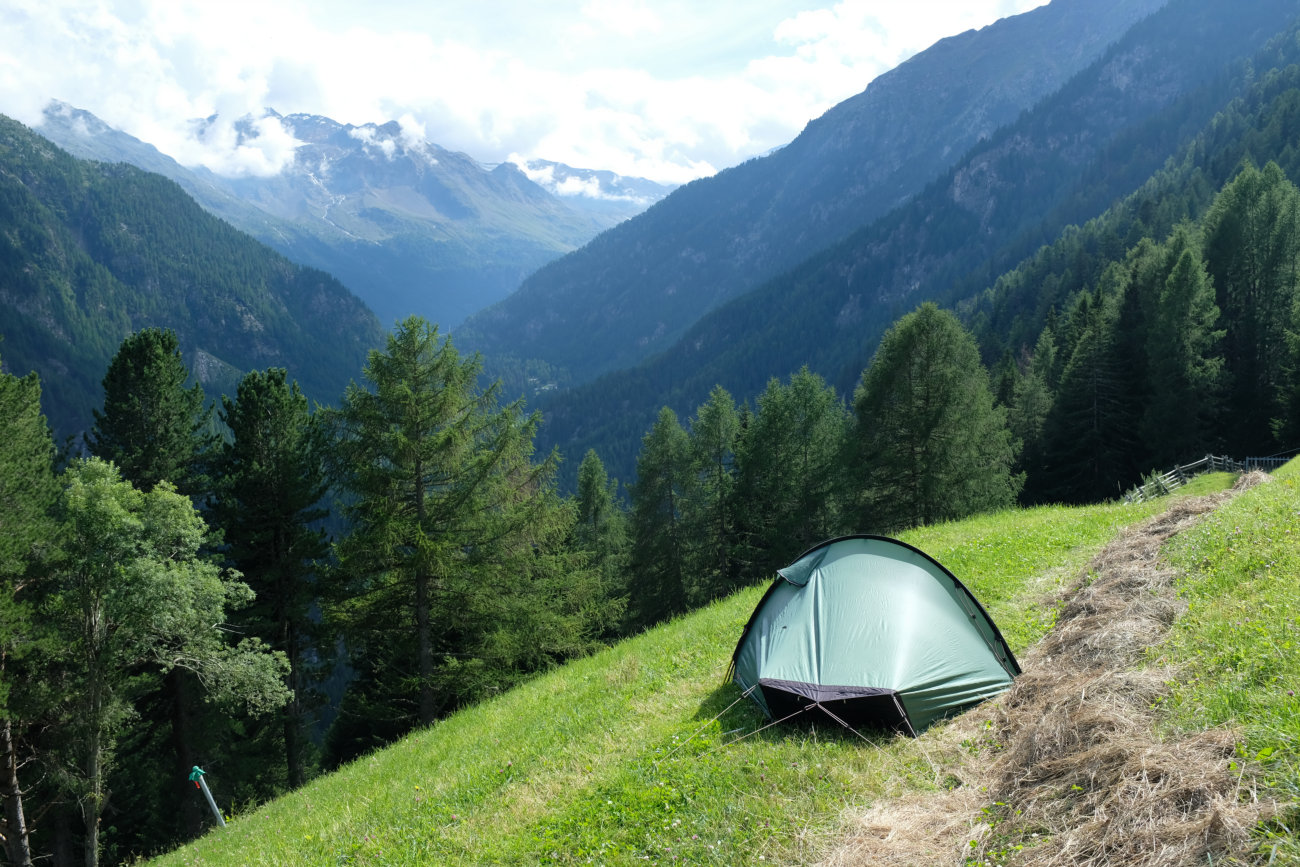 Zelt am Berggasthof Stallwies