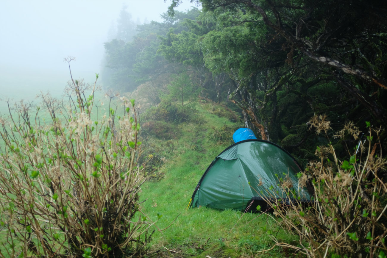 Zelt auf Terceira