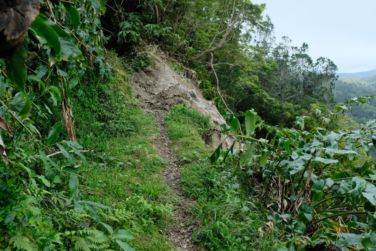 Hangrutsch unterhalb