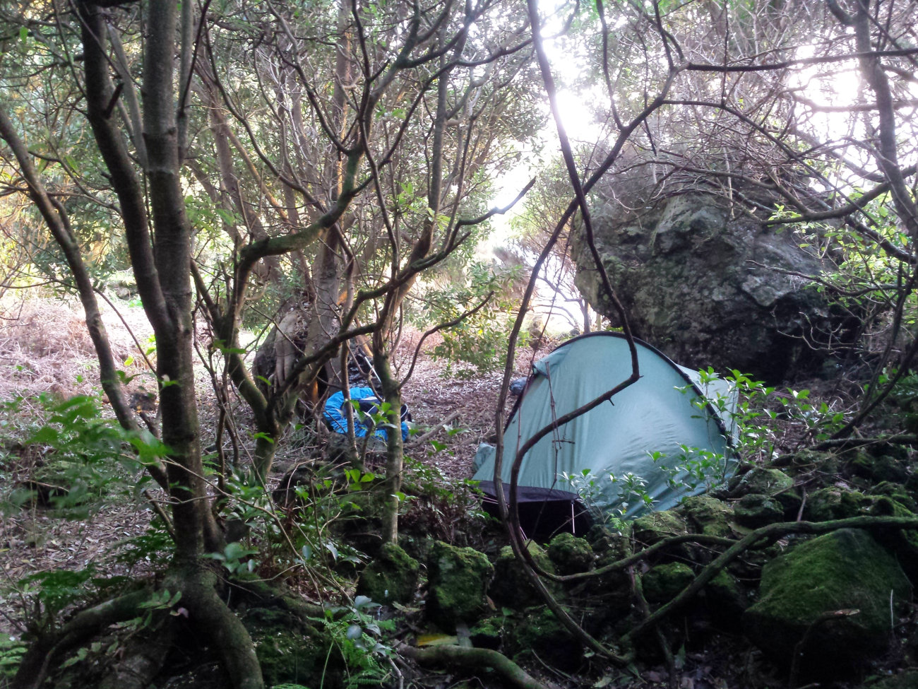 Zelt am Ponta do Queimado