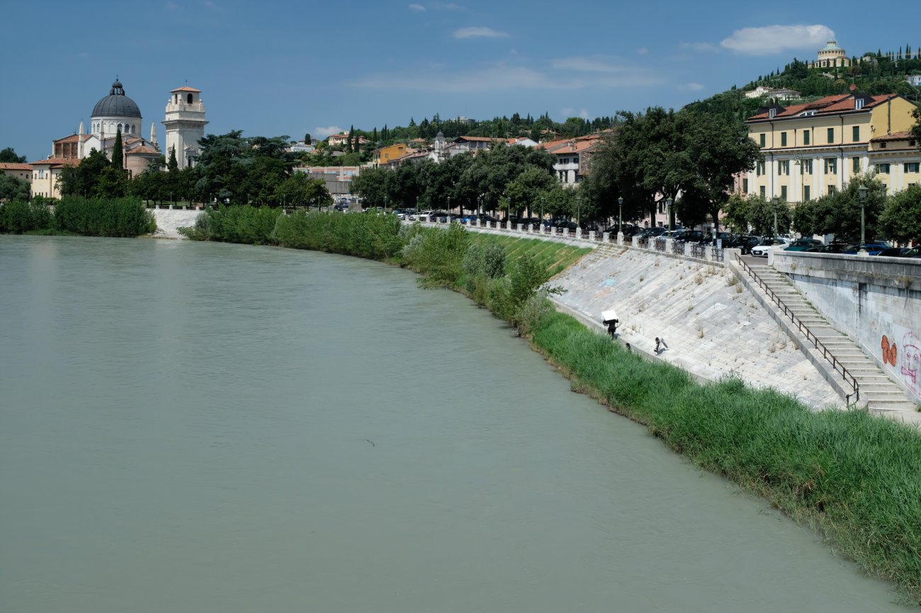 Dreharbeiten an der Etsch