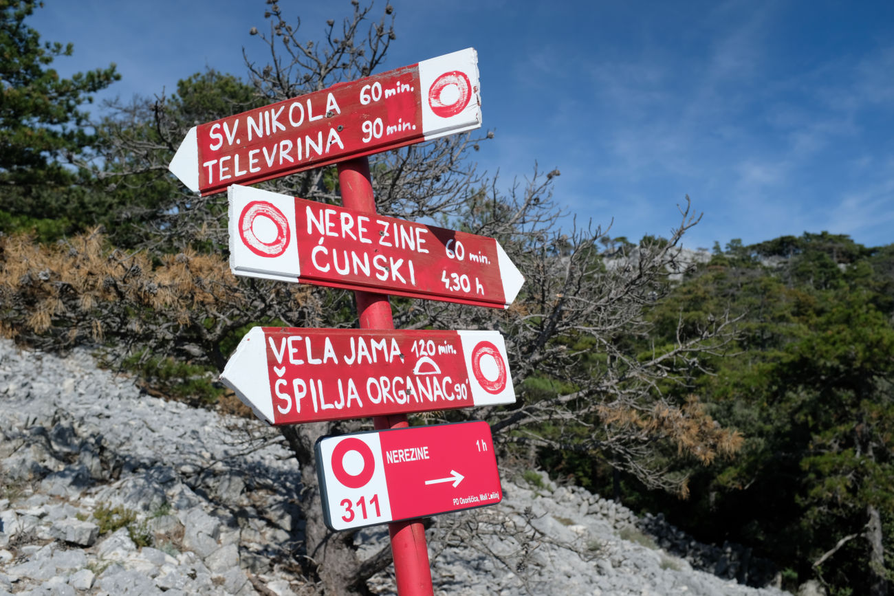 Wegweiser nach Ćunski