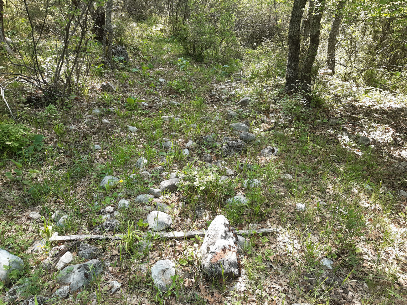 letzte Wegmarkierung