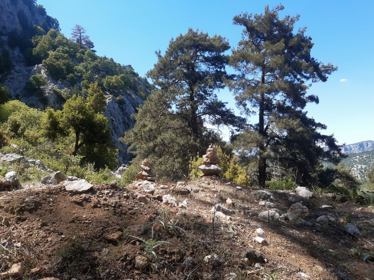 Steinmännchen zum Aufstieg