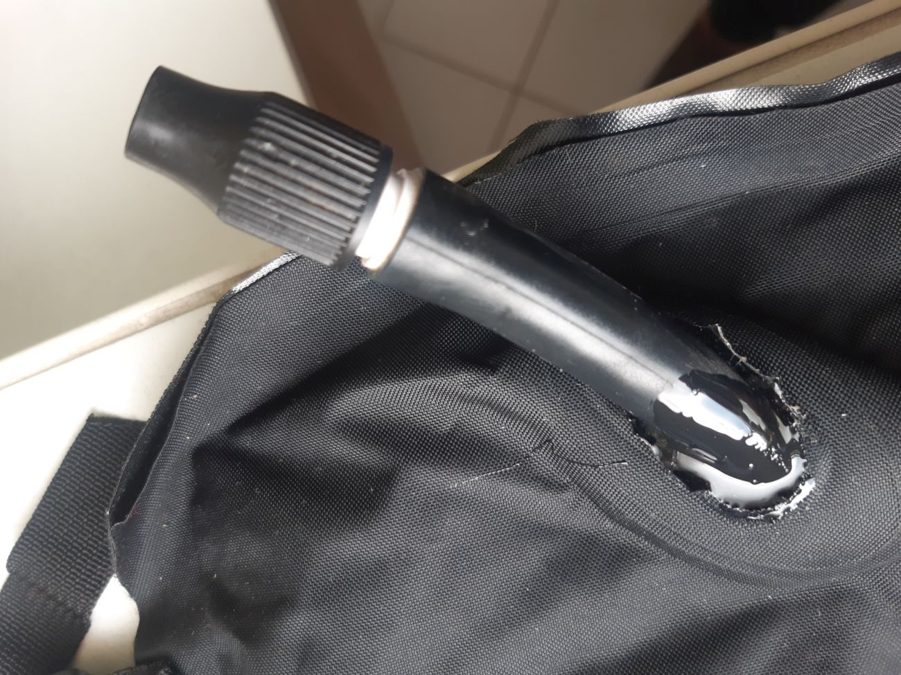 Leckstelle repariert